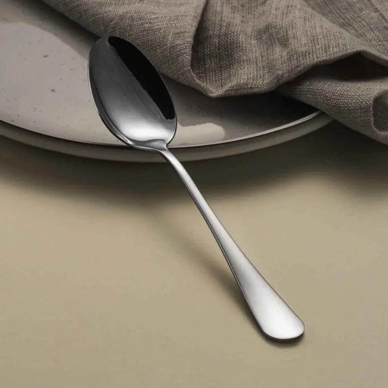 Set de 3 linguri pentru masa principală Luigi Ferrero Prima FR-3181, Oțel inoxidabil, Argint