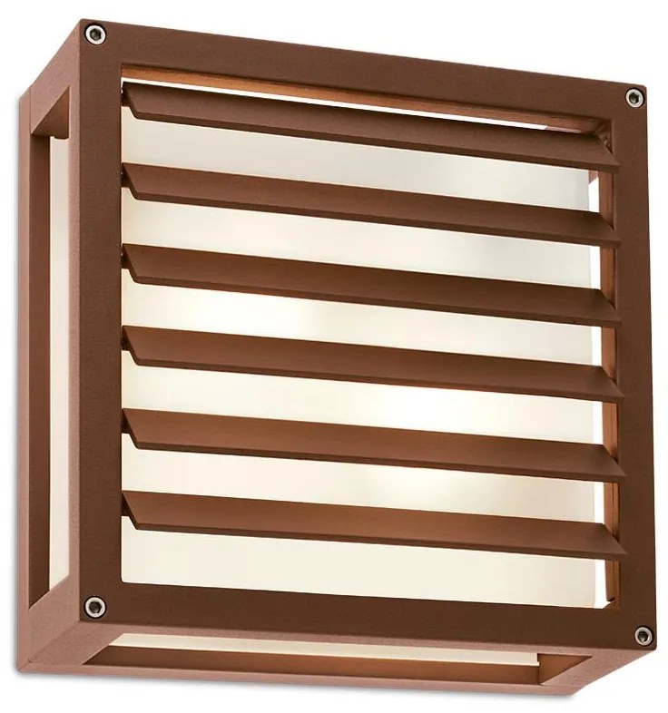 Redo 9895 - Aplică perete exterior BRICK 2xE27/42W/230V IP65