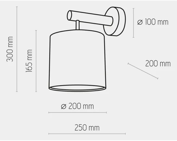 Lampă de perete DEVA 1xE27/60W/230V albă/lemn