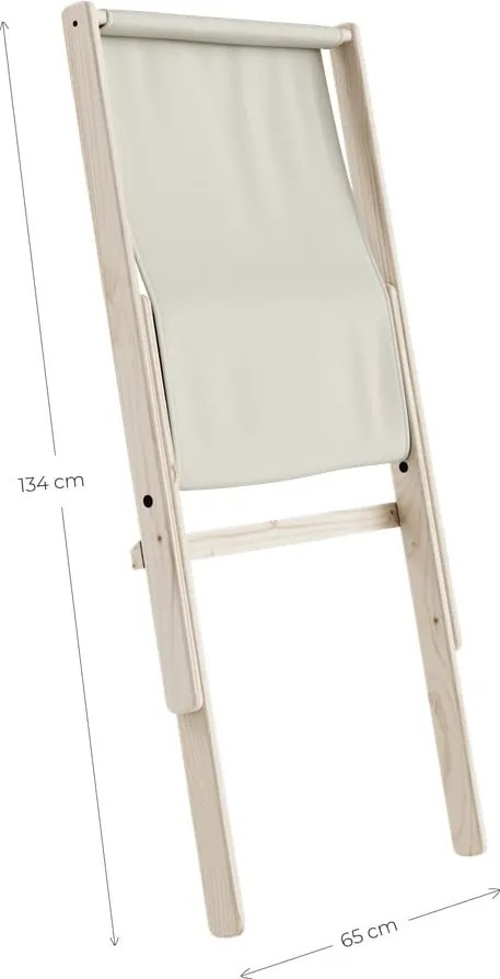 Fotoliu pliabil Karup Design Boogie Raw/Grey