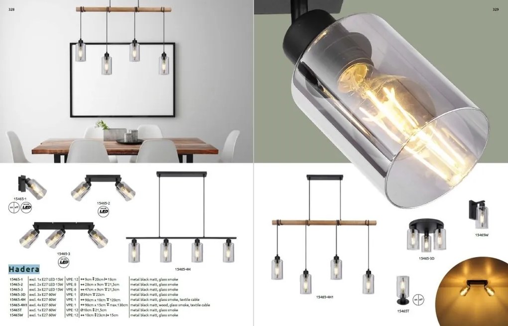 Plafoniera cu 2 spoturi directionabile design modern HADERA negru