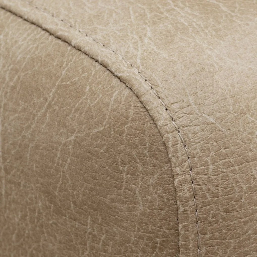 Canapea curbata design LUX Marvella, Valente beige