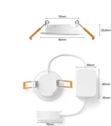 Philips - LED RGBW, dimabil, corp încastrat pentru baie Hue SLIM LED/8,3W/230V IP44