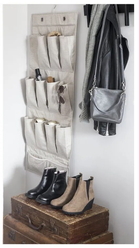 Organizator pentru șifonier de suspendat din material textil – Bigso Box of Sweden