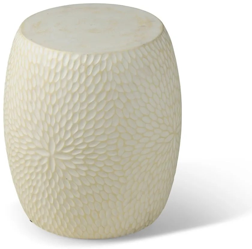 Măsuță auxiliară de grădină Bonami Selection Dalia, ø 40 cm, alb