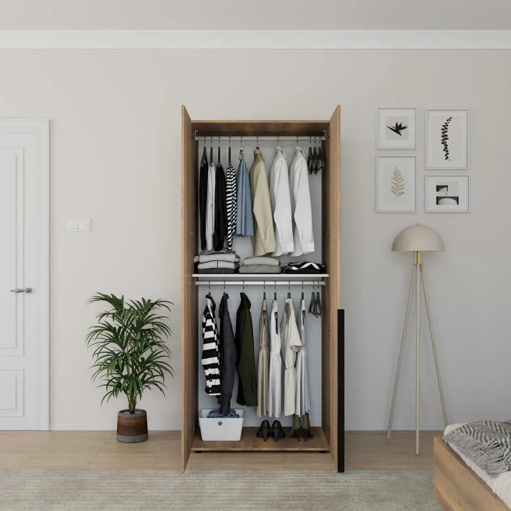 Dulap Haine Adore Oryana cu 2 usi si umeras, 90 x 210 x 62 cm