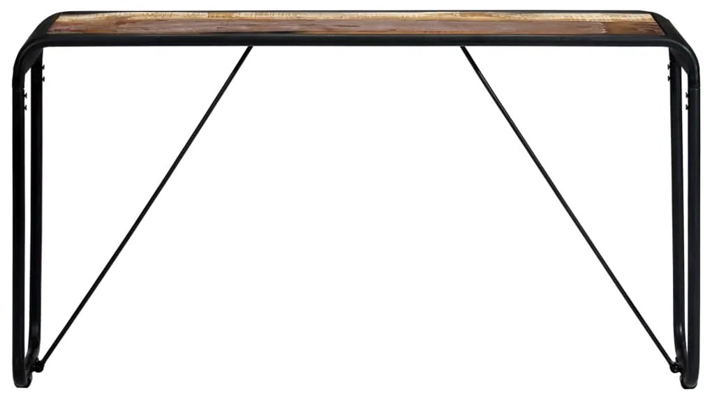 247865 vidaXL Masă consolă, 140 x 35 x 76 cm, lemn masiv reciclat