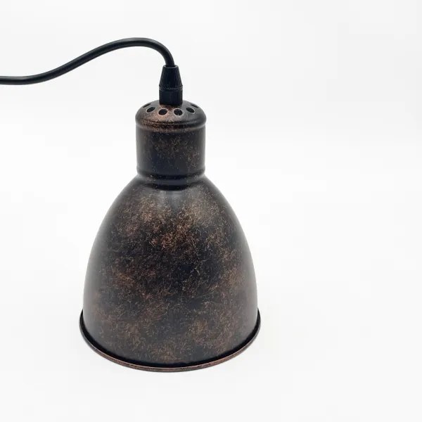 Brilagi - Lustră LED RIDDY pe cablu, 1xE27/60W/230V, cupru/patină