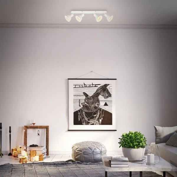 Spot Brilo RETRO 4xE14/25W/230V alb