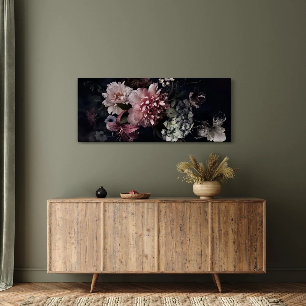 Tablou cu buchet (120x50 cm)