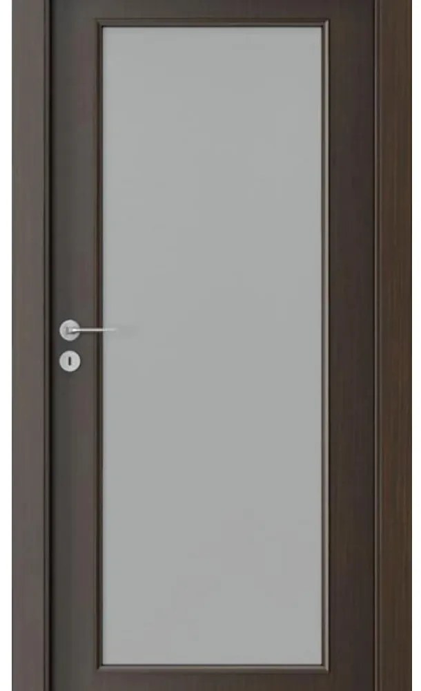 Usa Interior din MDF Porta Nova Model 2.2 (Culoare: Alb, Toc: Reglabil 10 cm, Maner: Patrat argintiu crom, Dimensiune: 60 cm)