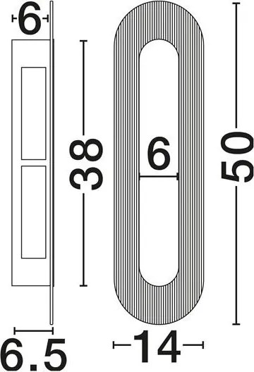Aplica de perete LED decorativa VETRIO