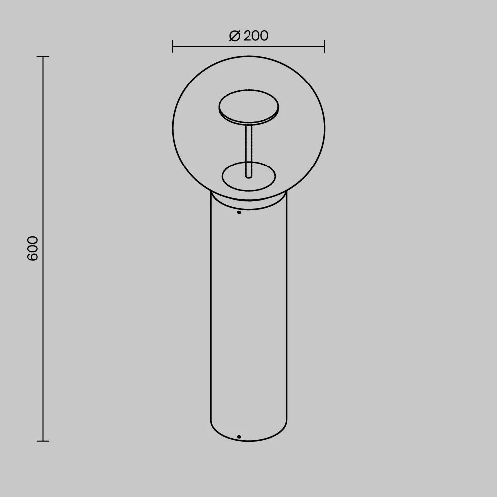 Stalp exterior LED IP65 Velora H-60cm