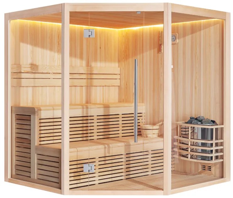 Sauna finlandeza Nordic Repose Corner 200x200x210cm