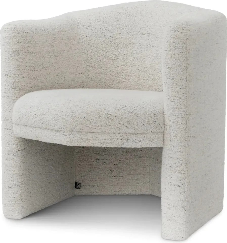 Fotoliu elegant design LUX Watertown, Seashell off white