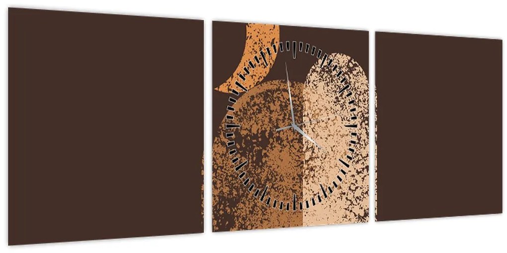 Tablou - Arce portocalii N⁰2 (cu ceas) (90x30 cm)