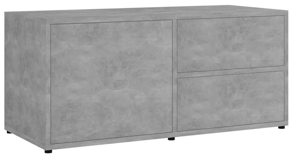 801854 vidaXL Dulap TV, gri beton, 80x34x36 cm, lemn prelucrat