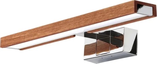 Brilagi-LED Iluminare oglindă pentru baie WOODY MIRROR 3în1 LED/8W/230V IP44 crom/stejar/cireș