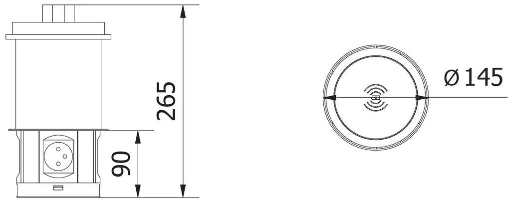Priza incastrabila model COMFORT PLUS, 4 iesiri Schuko, 1xInductie 5W, 2xUSB-A, 2xRJ45, finisaj alb