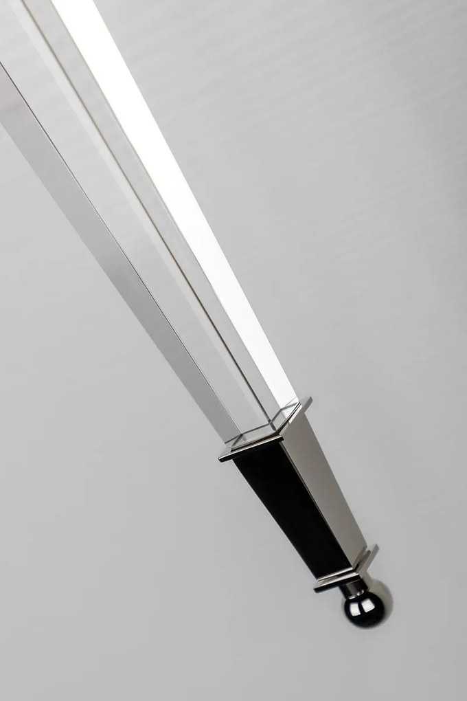 Aplica de perete design elegant RUSKIN nichel lucios