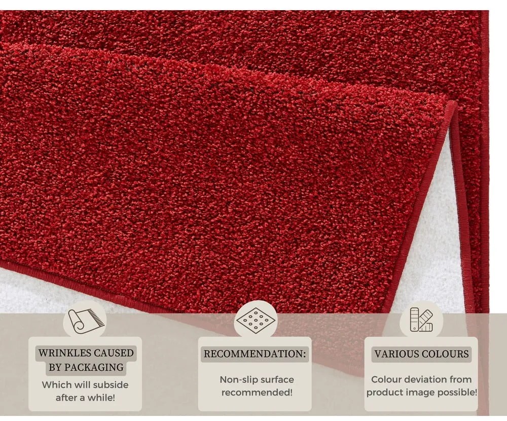 Covor Hanse Home Pure, 80x150 cm, roșu