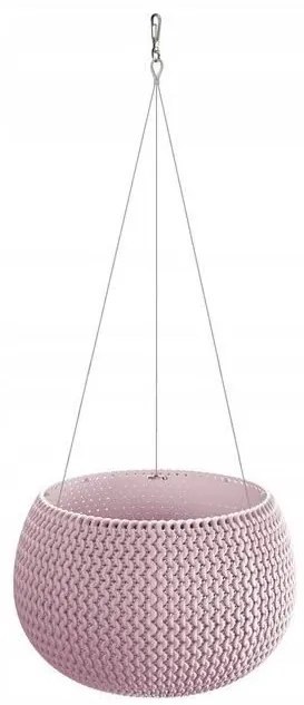 Ghiveci decorativ cu lant, rotund, mov, 23.9x16.1 cm, Splofy Bowl WS