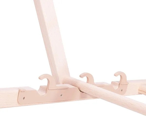 Șezlong de grădină albastru/fag