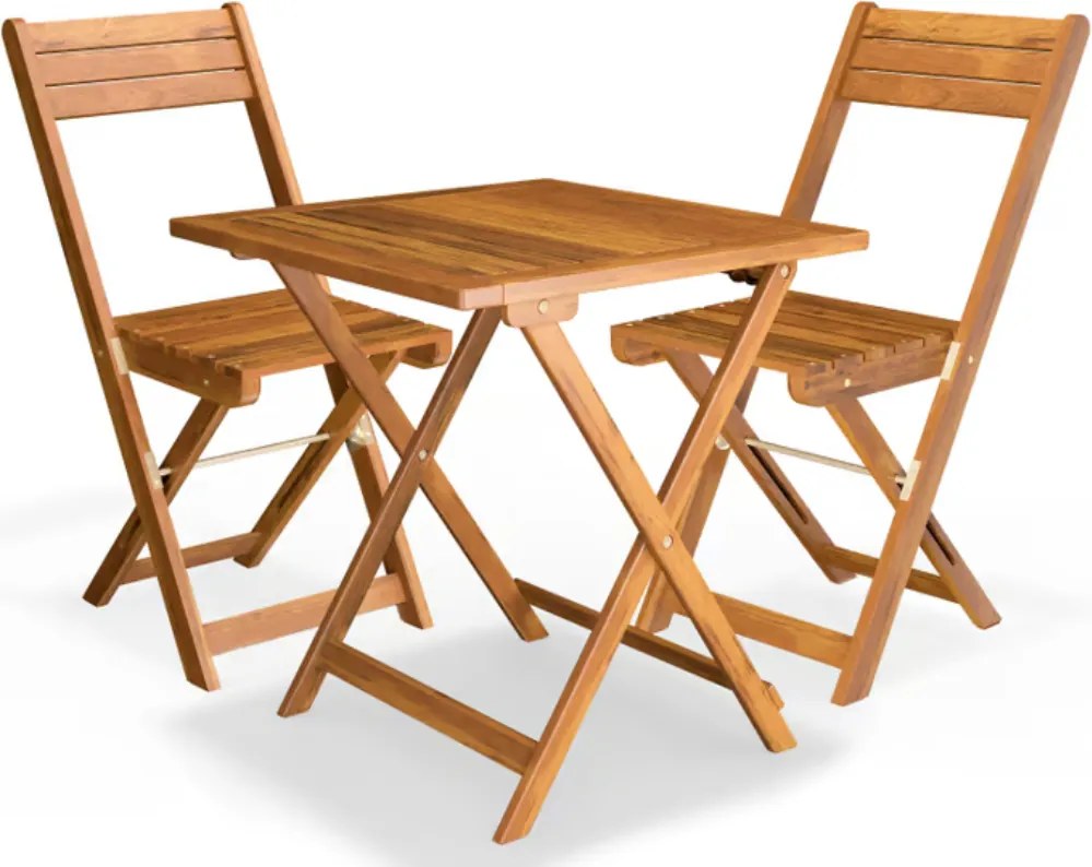 Mobilier de balcon VITEK, 1+2, maro natural Casaria