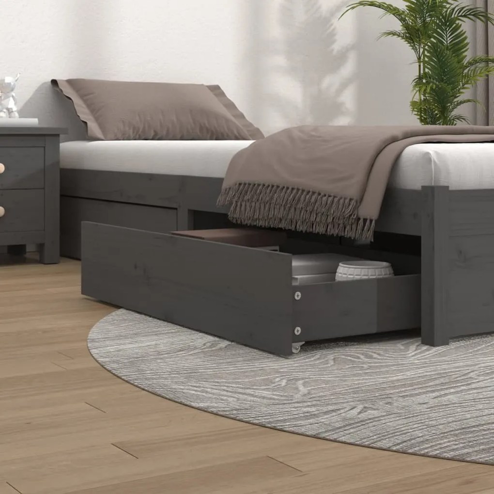 814996 vidaXL Sertare pentru pat, 4 buc., lemn masiv de pin