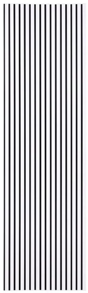 Panou riflaj decorativ acustic alb 100x275cm