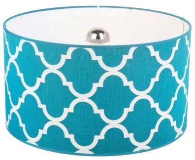 Lustră pe cablu Duolla MAROKO 1xE27/40W/230V d. 45 cm turcoaz/alb