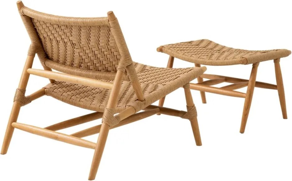 Fotoliu cu taburet pentru exterior, design LUX, Laroc