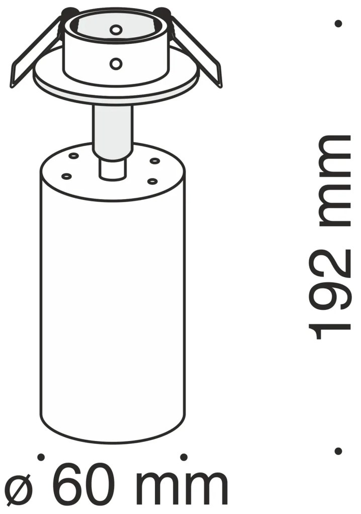 Spot directionabil incastrat de tavan/plafon Focus MYCC018CL-01MG