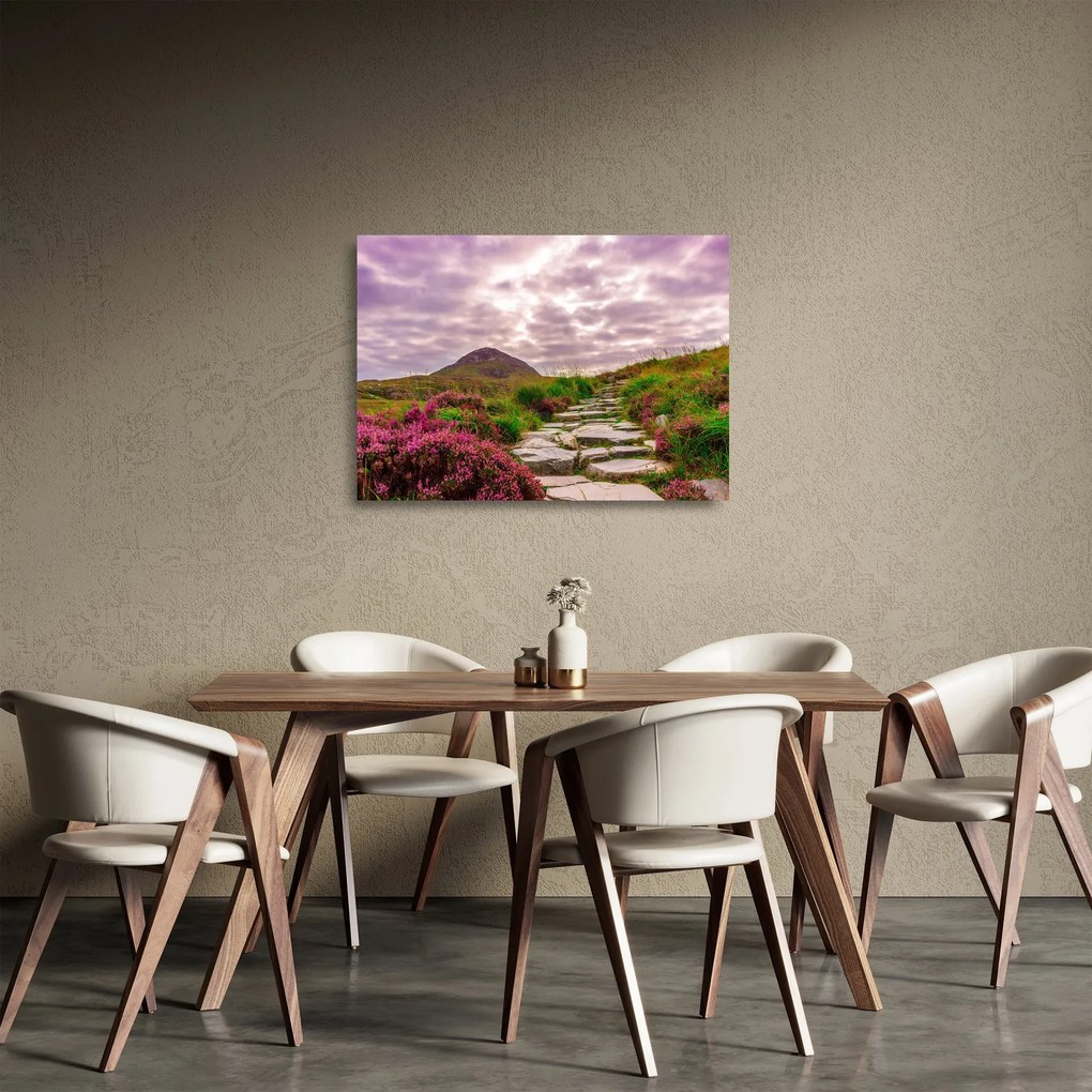 Tablou pe sticlă cu peisaj (70x50 cm)
