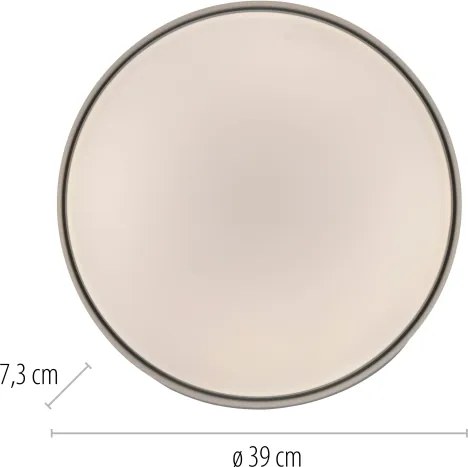 Schöner Wohnen 14594-18 - Plafonieră LED dimabilă TAVOLI LED/20W/230V neagră+telecomandă