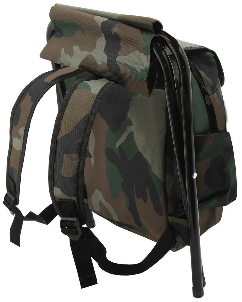Scaun pliabil cu rucsac Cattara Olbia army,30 x 35 x 27 cm