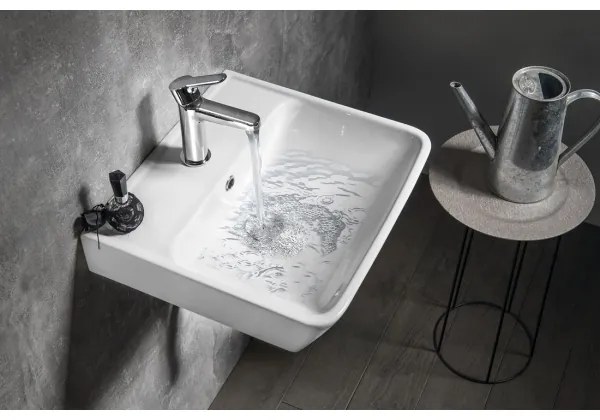 Bruckner - Lavoar încastrat NEON 45x41,5 cm ceramică/alb