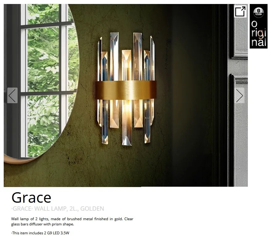 Aplica de perete eleganta design modern Grace