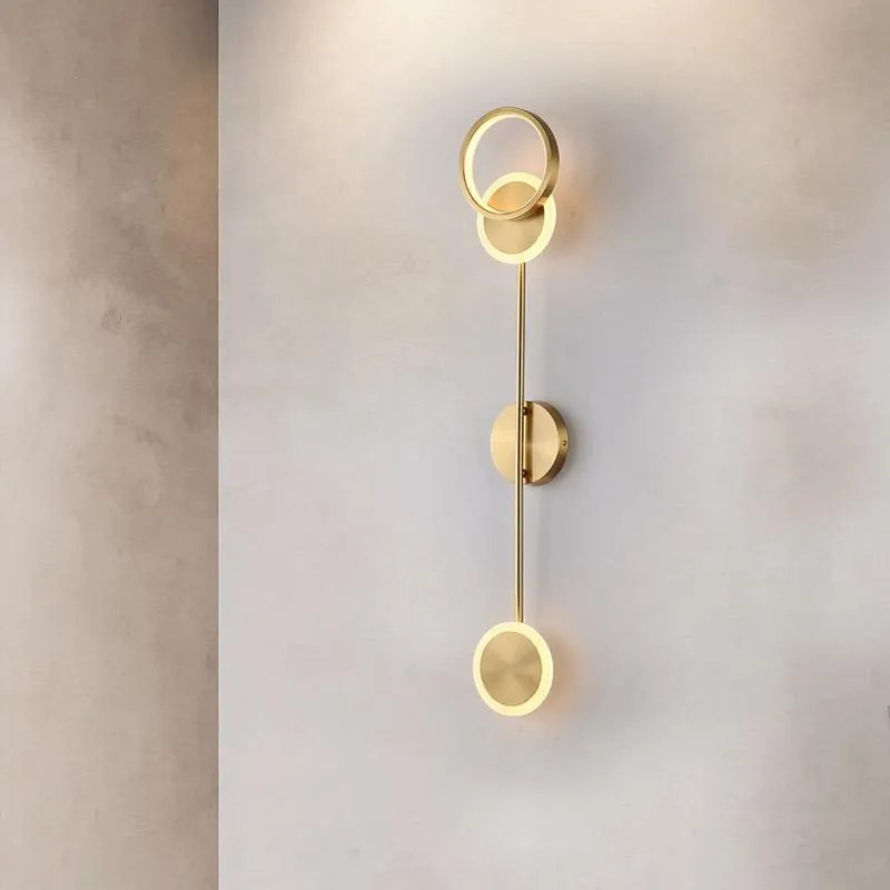 Aplica LED , Y Gold, 13W, Auriu/Alb
