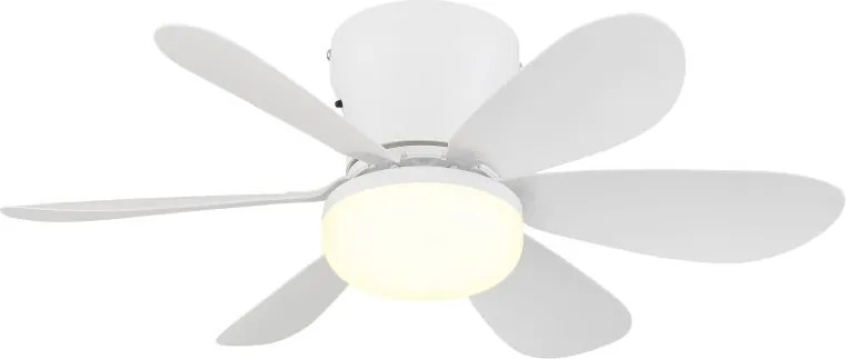 Lustra LED cu Ventilator si telecomanda DELORES alb