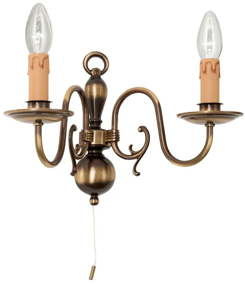 Aplica de perete design rustic FLAMISCH patina