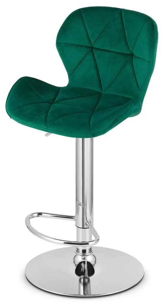 Scaun de bar WEST VELVET, verde