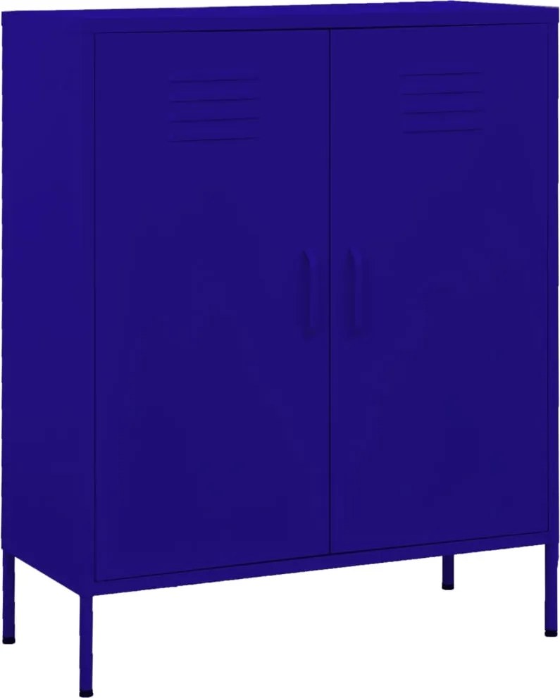 vidaXL Dulap de depozitare, bleumarin, 80x35x101,5 cm, oțel
