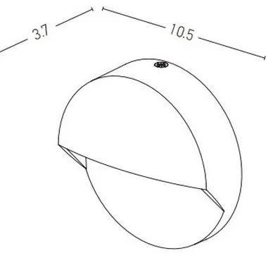 Corp de iluminat LED de exterior pentru scări LED/2W/230V IP65 antracit Zambelis E294