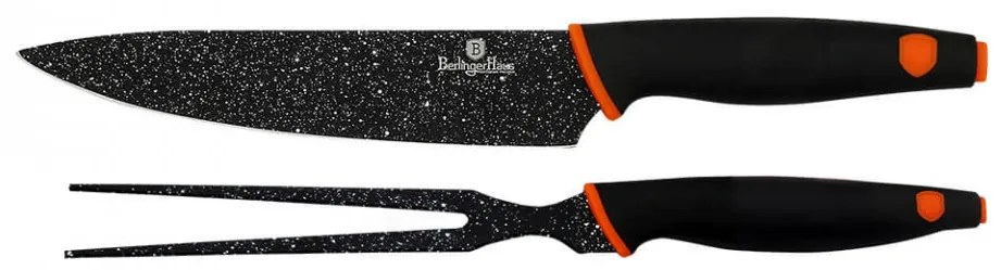 Set cutit si furculita gratar (2 piese) Granit Diamond Line Berlinger Haus BH-2304