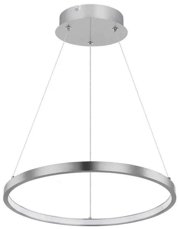 Lustra LED suspendata design modern circular RALPH 19W nichel