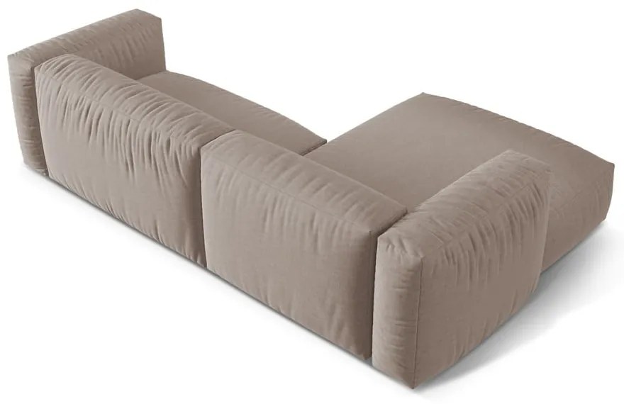 Colțar modular bej (cu colț pe partea stângă ) Martina – Micadoni Home