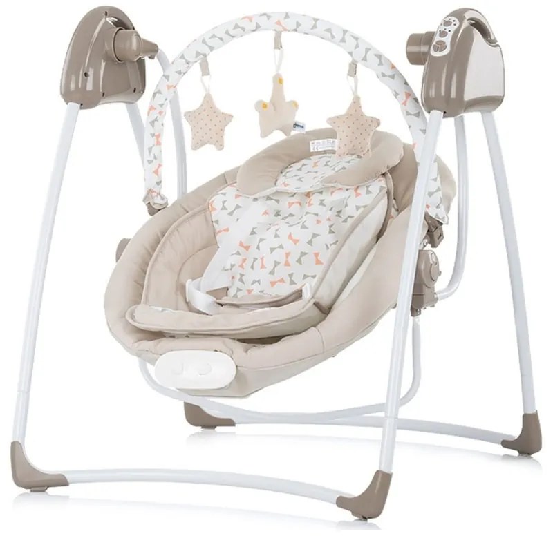 Chipolino - Leagan electric si balansoar Paradise Beige ribbon