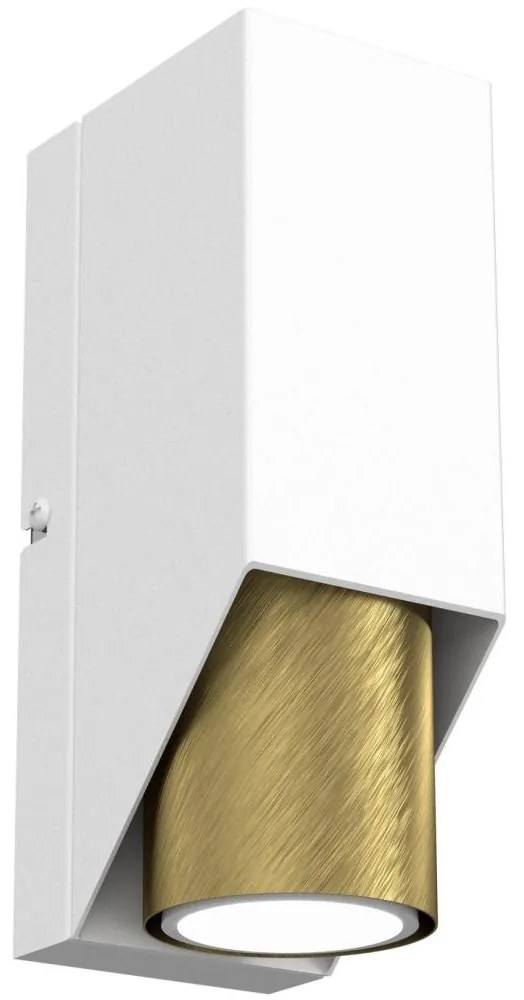 Aplică WALL 1xGU10/8W/230V albă/alamă