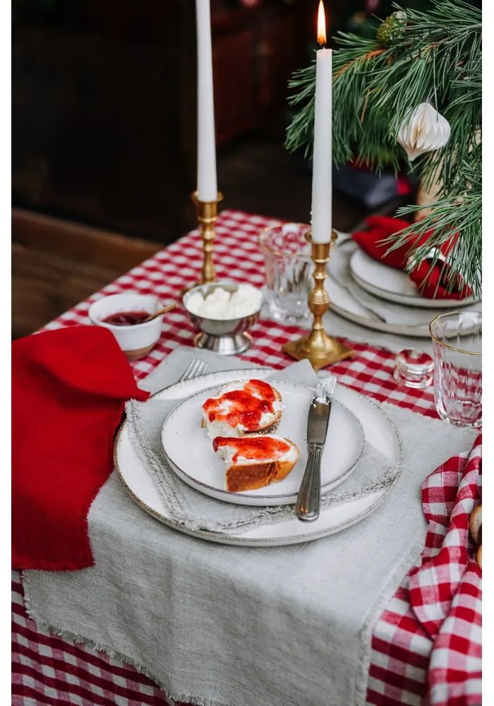 Suport pentru farfurii din material textil 35x45 cm Red Gingham – Linen Tales
